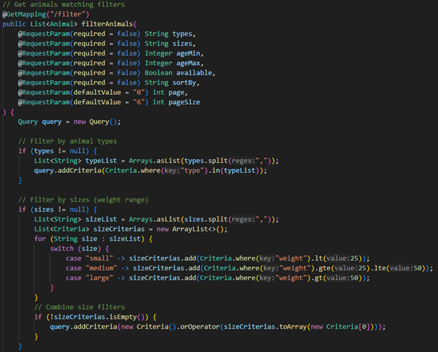 Filter1 Code